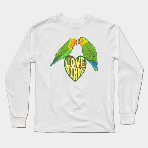 Love Birds Long Sleeve T-Shirt by mailboxdisco